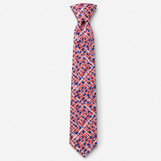 Stars &amp; Stripes Crosshatch Tie