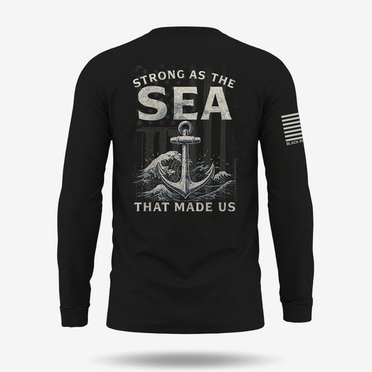 Strong As The Sea – Navy Heritage Long Sleeve