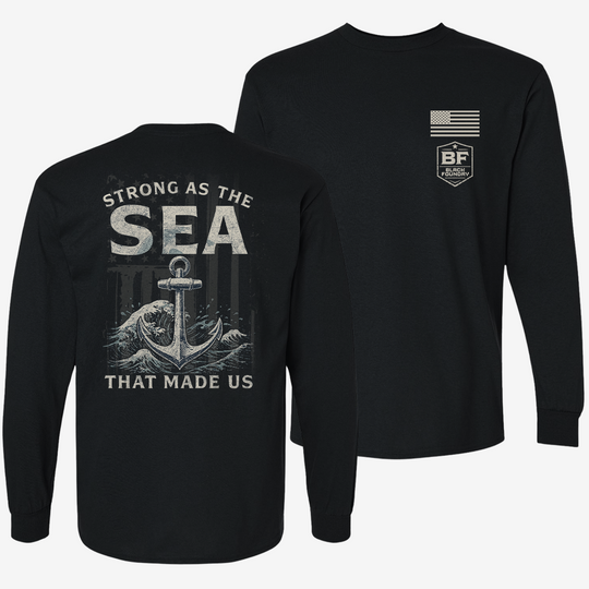 Strong As The Sea – Navy Heritage Long Sleeve