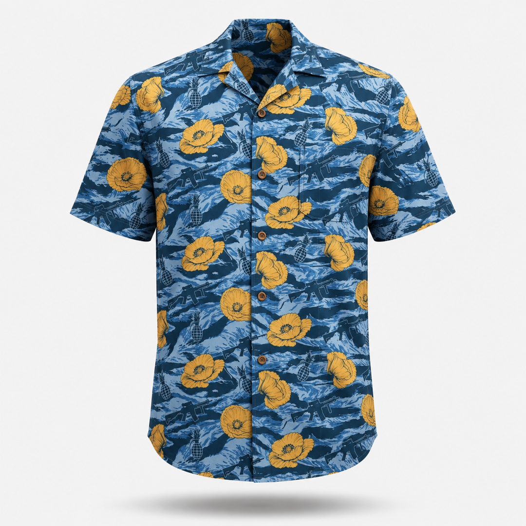 Tactical Bloom Hawaiian Shirt