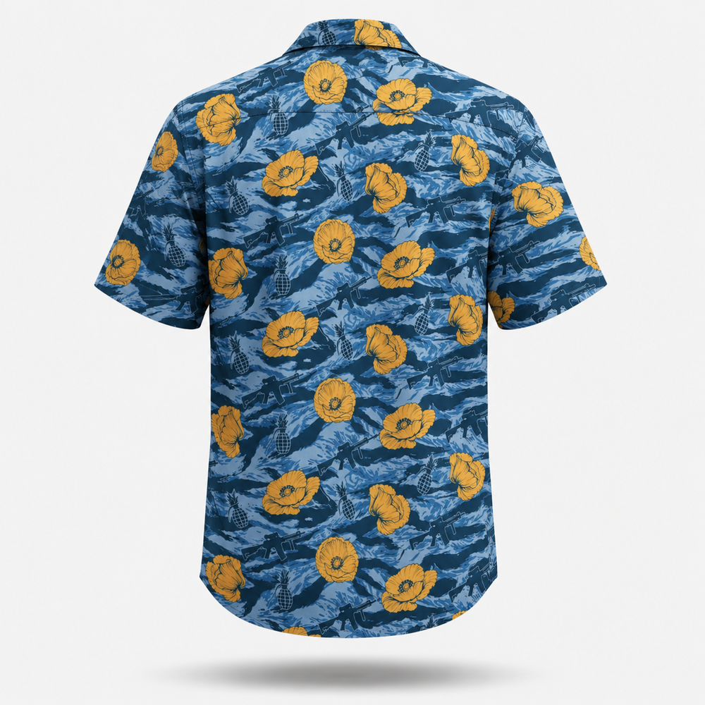Tactical Bloom Hawaiian Shirt