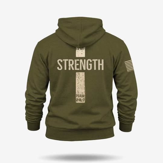 The Lord Is My Strength Psalm Hoodie