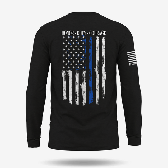 Thin Blue Line Flag Long Sleeve