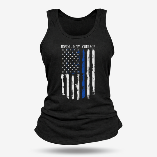 Thin Blue Line Flag Women&