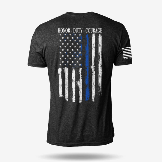 Thin Blue Line Flag T Shirt