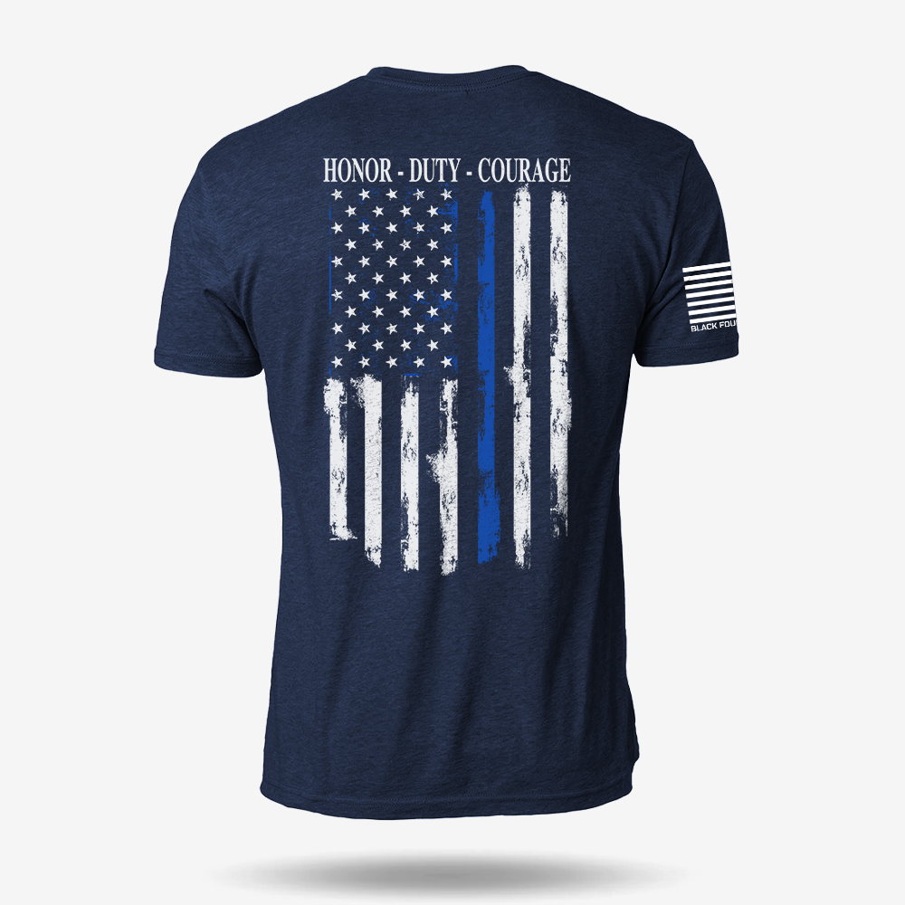 Thin Blue Line Flag T Shirt