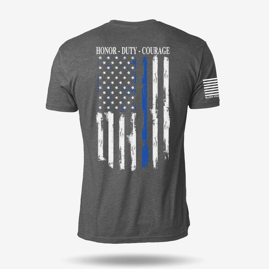 Thin Blue Line Flag T Shirt