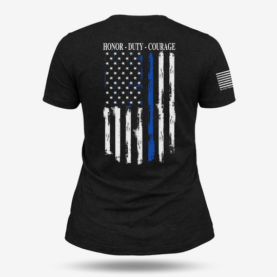 Thin Blue Line Flag Women&