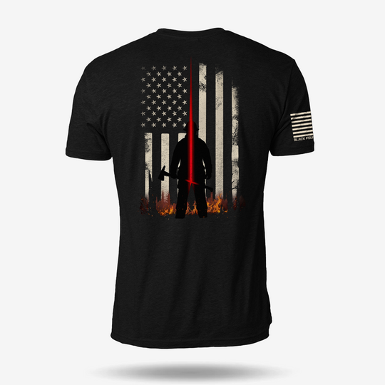 Thin Red Line – Firefighter Tribute T Shirt