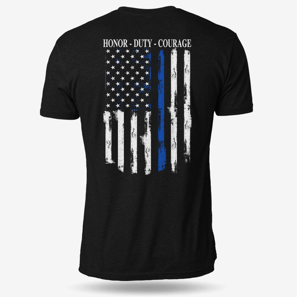Thin Blue Line Flag T Shirt