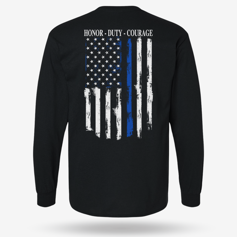 Thin Blue Line Flag Long Sleeve