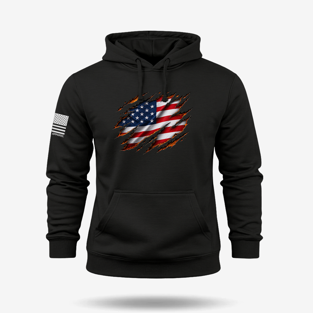 Torn Glory Halloween Flag Hoodie