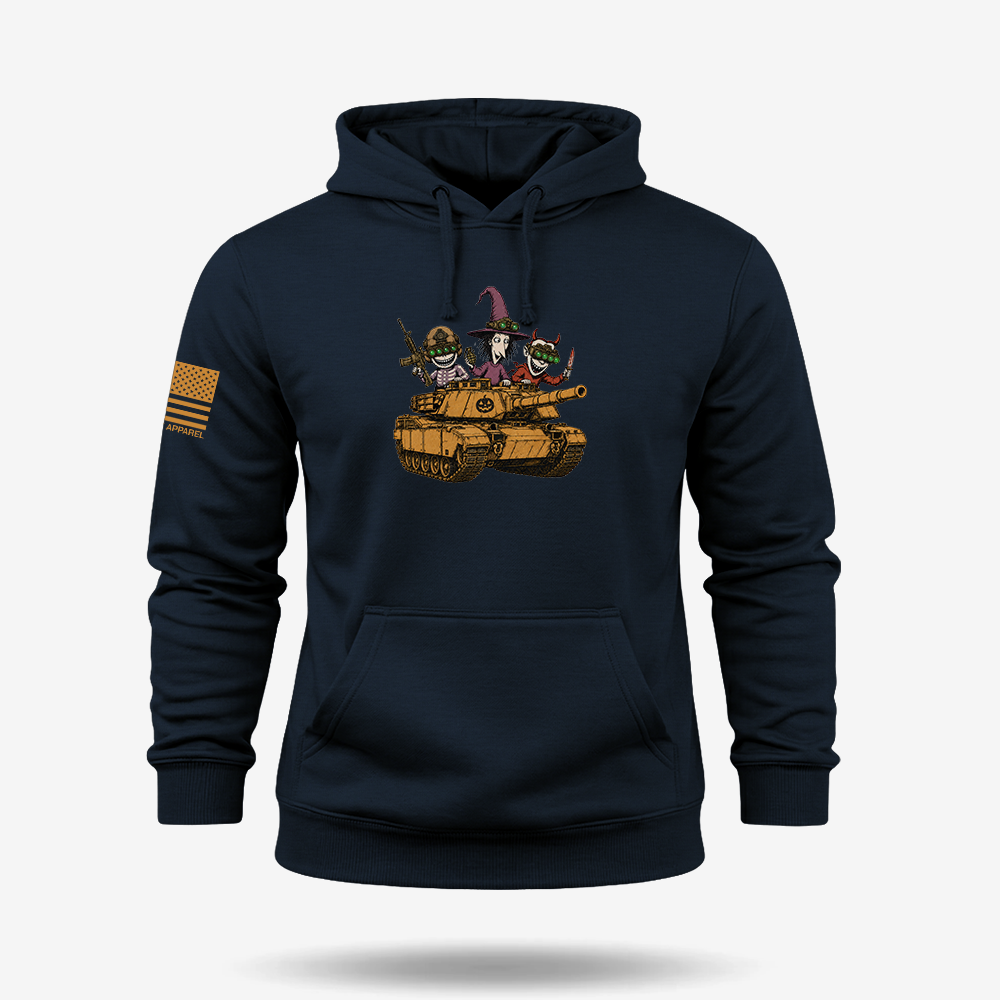 Trick or Tread Tank Crew Hoodie