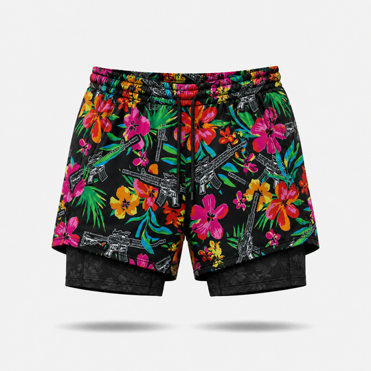 Tropical Firepower Training Shorts