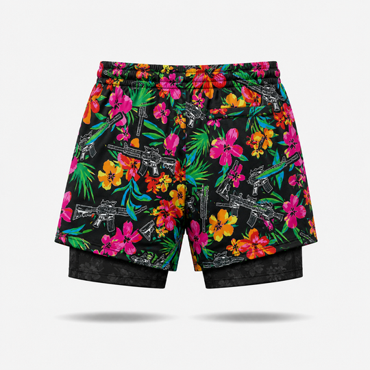 Tropical Firepower Training Shorts