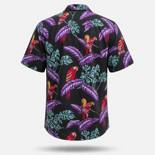 Tropical Macaw Nights Hawaiian Shirt
