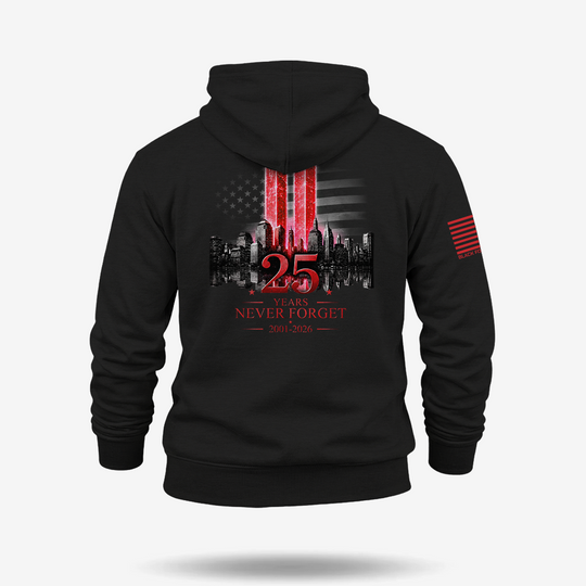 Twin Towers 25 Years Never Forget Hoodie