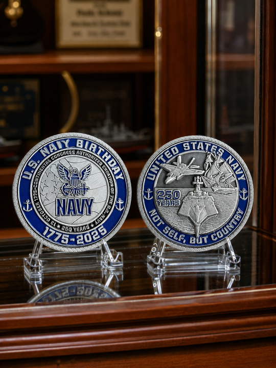 U.S. Navy 250 Years Challenge Coin
