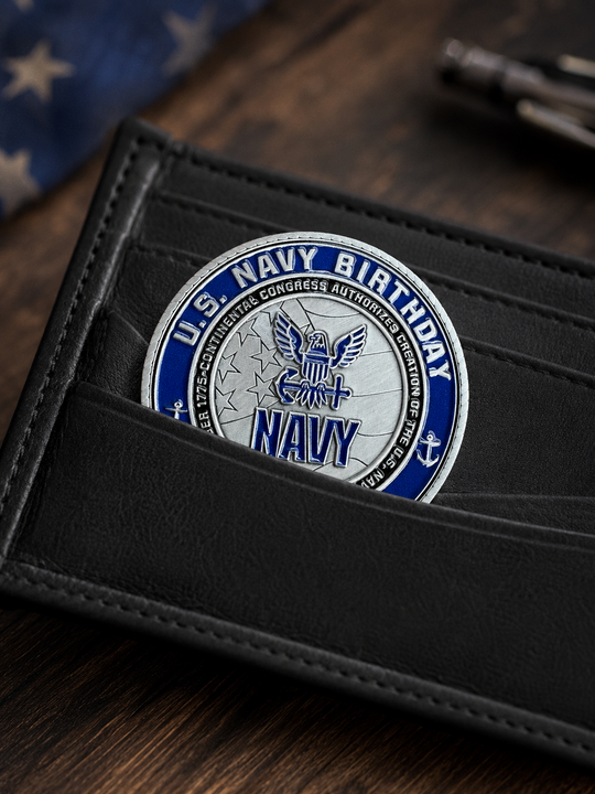 U.S. Navy 250 Years Challenge Coin