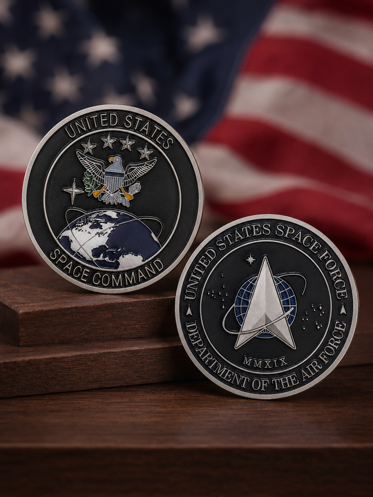 U.S. Space Command &amp; Space Force Challenge Coin