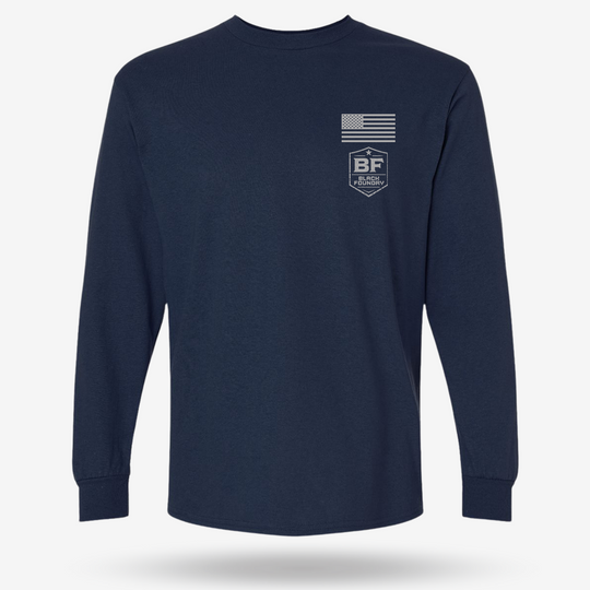 BELL UH-1N TWIN HUEY Schematic Long Sleeve
