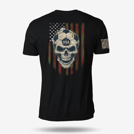 USA Soccer Skull T Shirt