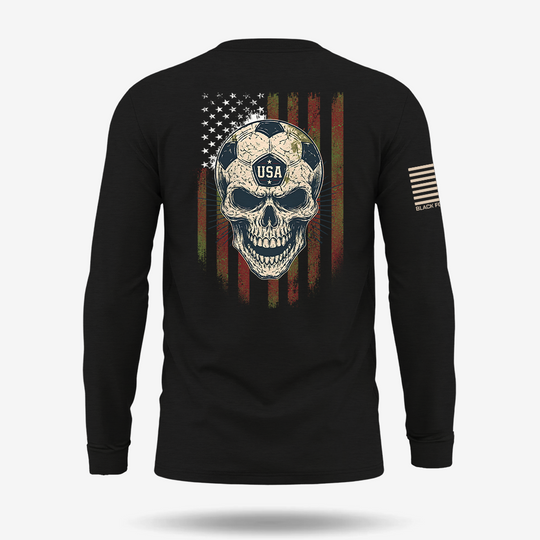 USA Soccer Skull Long Sleeve