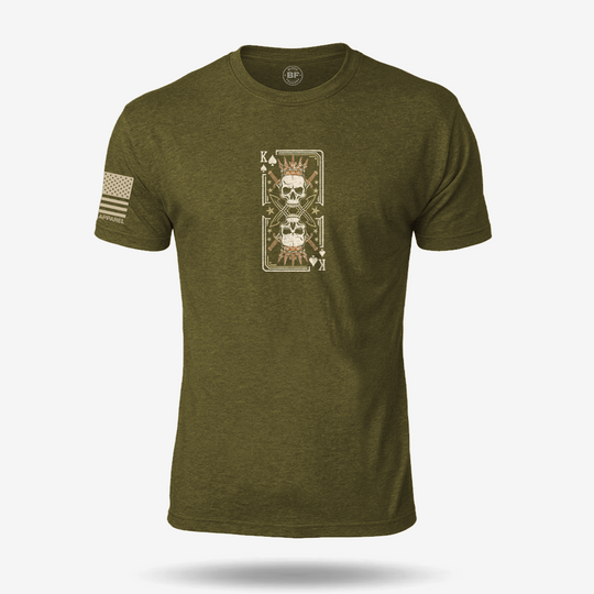 Never Underestimate An Old Man Us King Veteran T Shirt