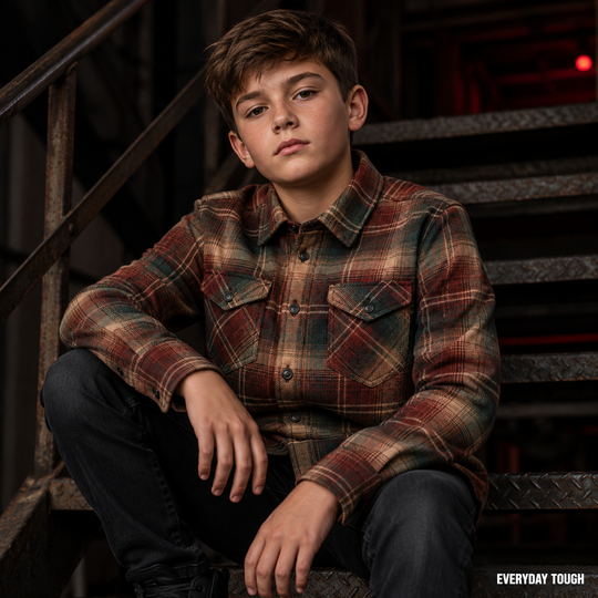 Young Ironwood Plaid Flannel