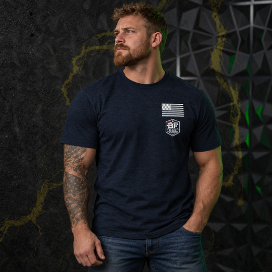 Cookie Retrieval T-shirt Navy front logo lifestyle creative
