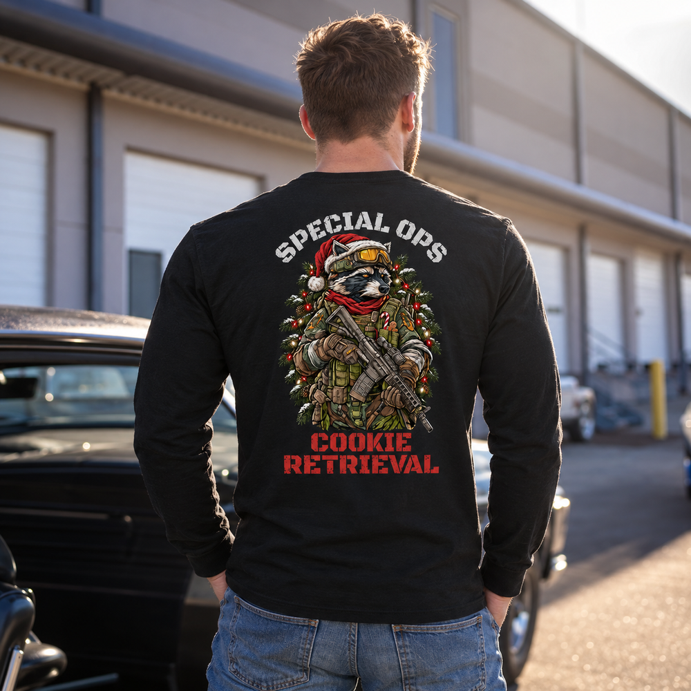 Cookie Retrieval Long Sleeve Black back design lifestyle creative