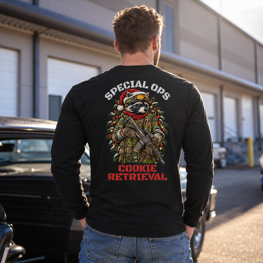 Cookie Retrieval Long Sleeve Black back design lifestyle creative