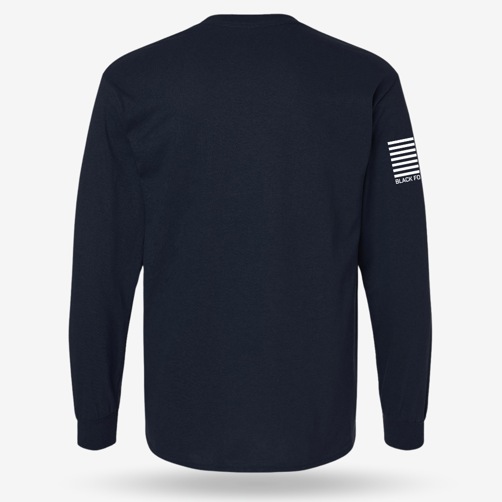 Feeling Great Again Long Sleeve Navy back mockup