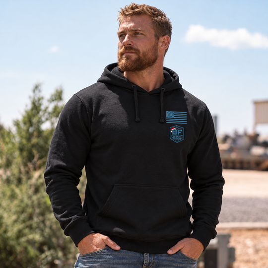 Hard To Find Christmas Bigfoot Hoodie Black front logo lifestyle creative