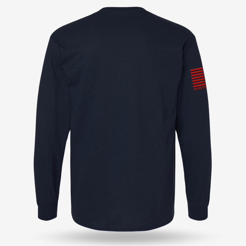 Jingle Juice Long Sleeve Navy back mockup