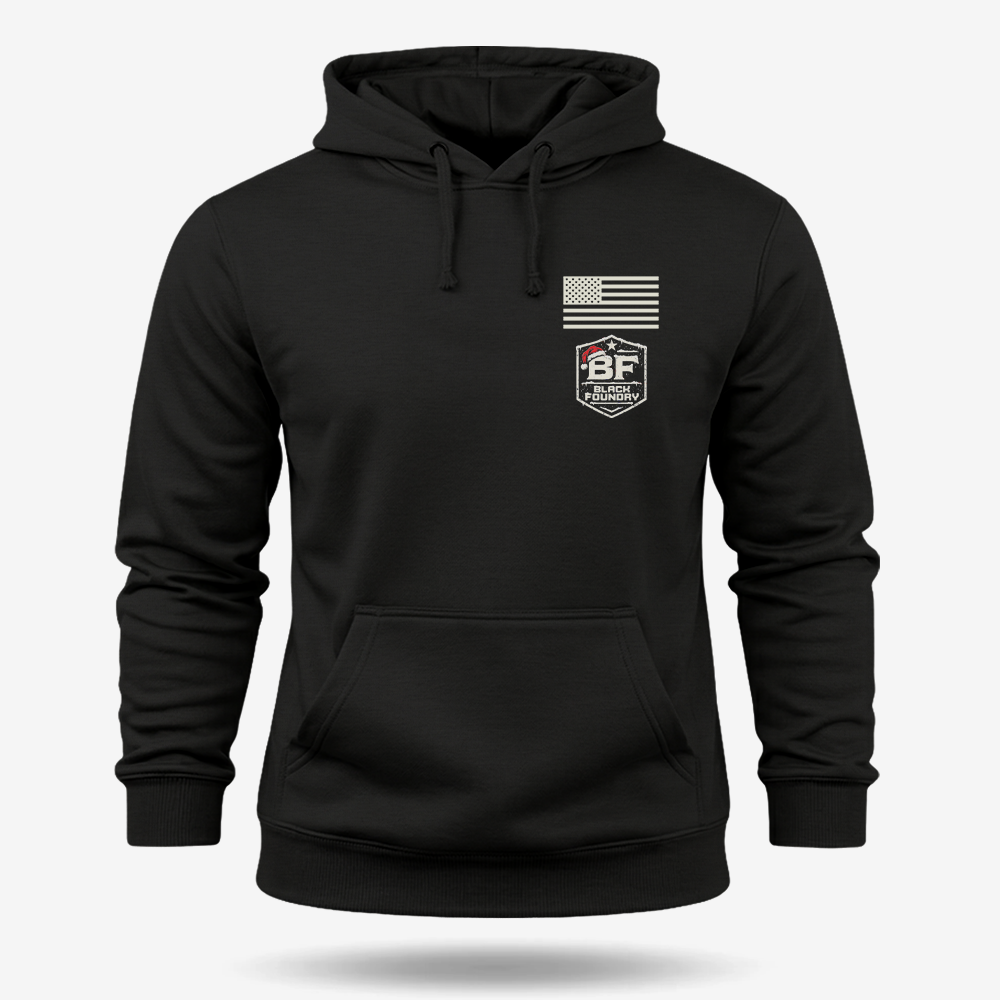 Just One More Cast Hoodie Black front mockup