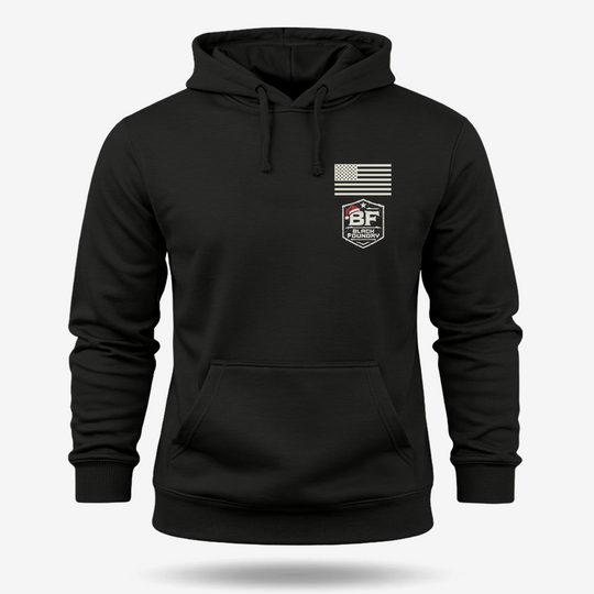 Just One More Cast Hoodie Black front mockup