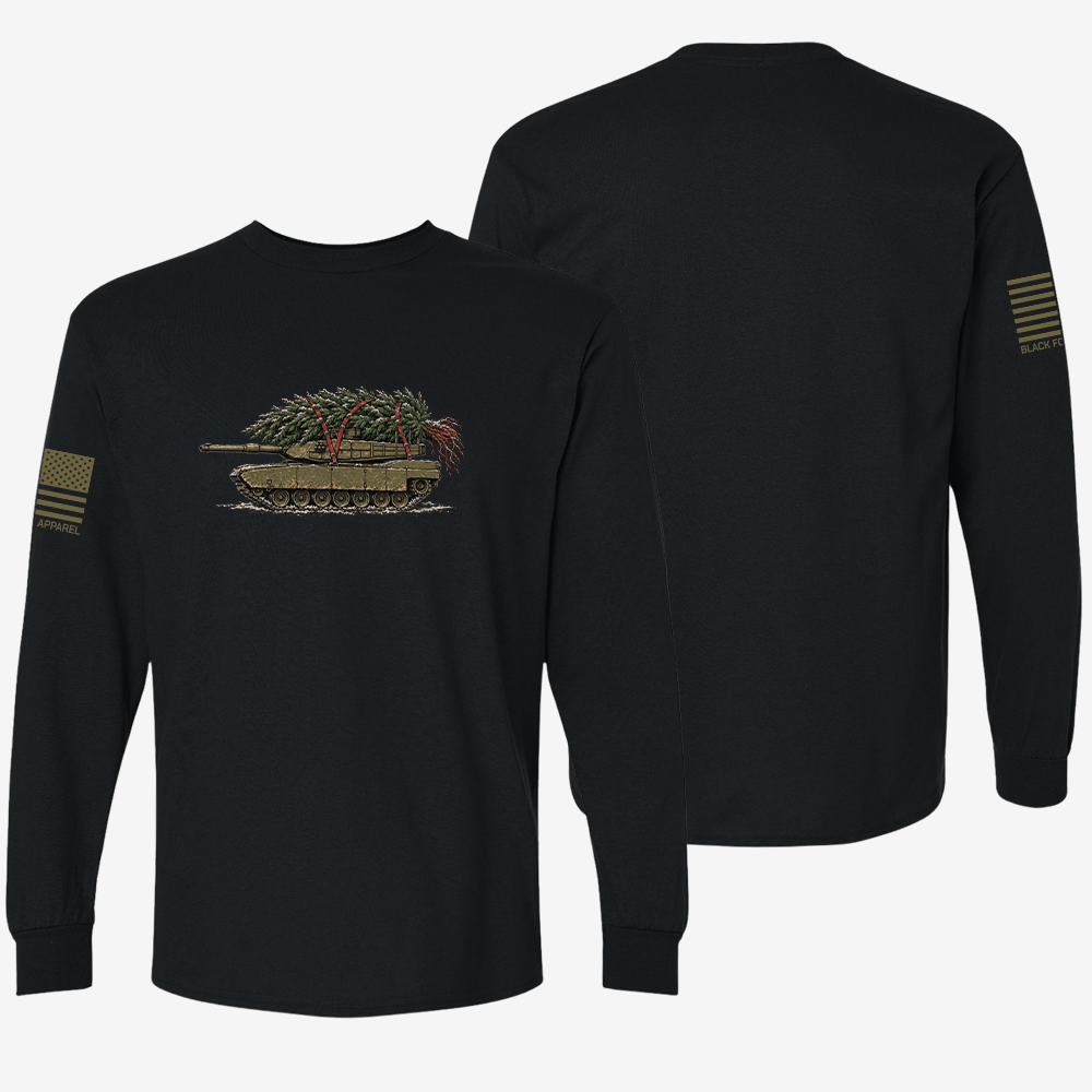 Little Full, Lotta Sap, Tank M1 Long Sleeve Black front and back mockup