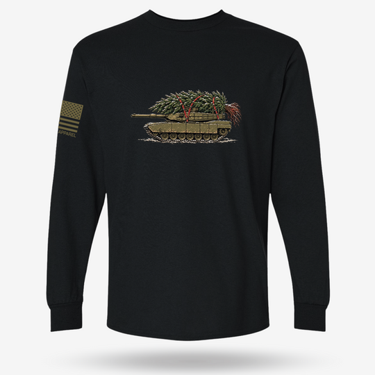 Little Full, Lotta Sap, Tank M1 Long Sleeve Black main printed design mockup