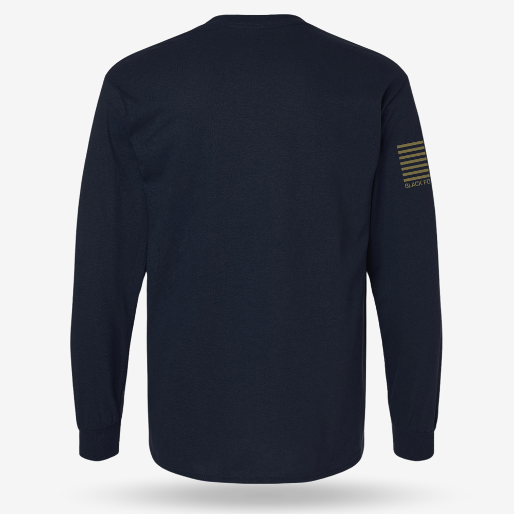 Little Full, Lotta Sap, Tank M1 Long Sleeve Navy back mockup