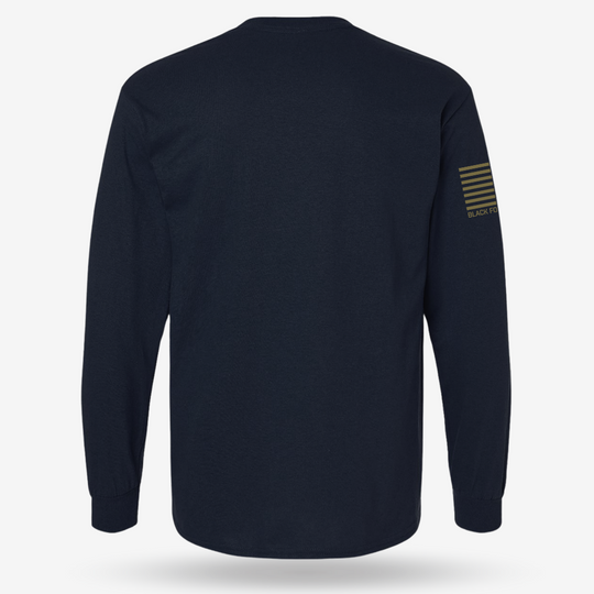 Little Full, Lotta Sap, Tank M1 Long Sleeve Navy back mockup
