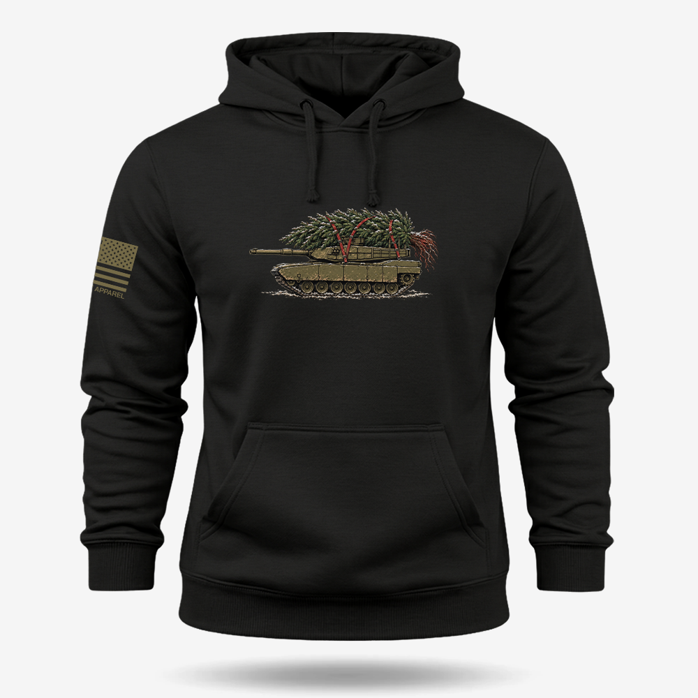 Little Full, Lotta Sap, Tank M1 Hoodie Black main printed design mockup