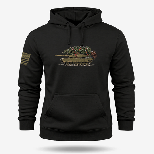 Little Full, Lotta Sap, Tank M1 Hoodie Black main printed design mockup