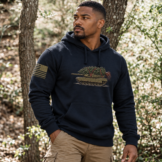 Little Full, Lotta Sap, Tank M1 Hoodie Navy front design lifestyle creative