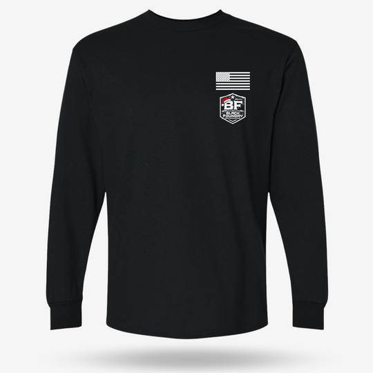 Make America Cowboy Again – Christmas Edition Long Sleeve Black front mockup
