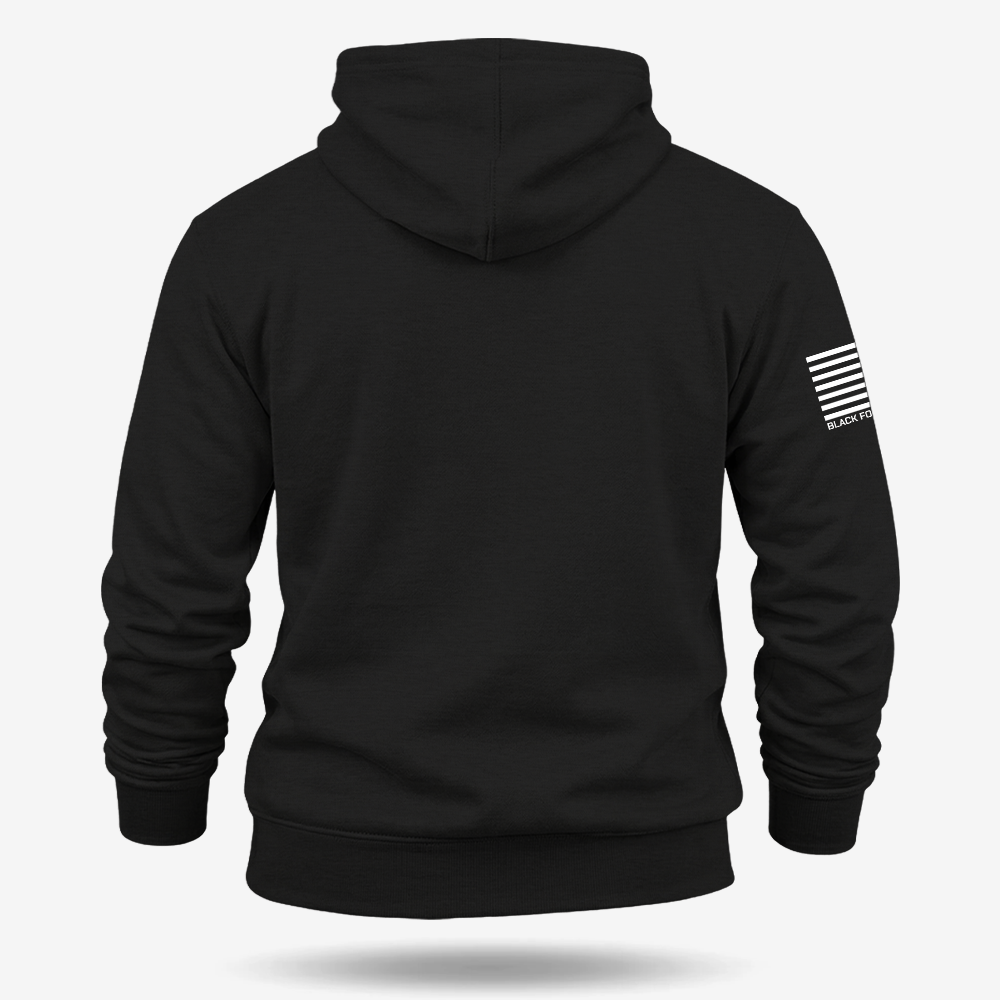 Merry Texmas Hoodie Black back mockup