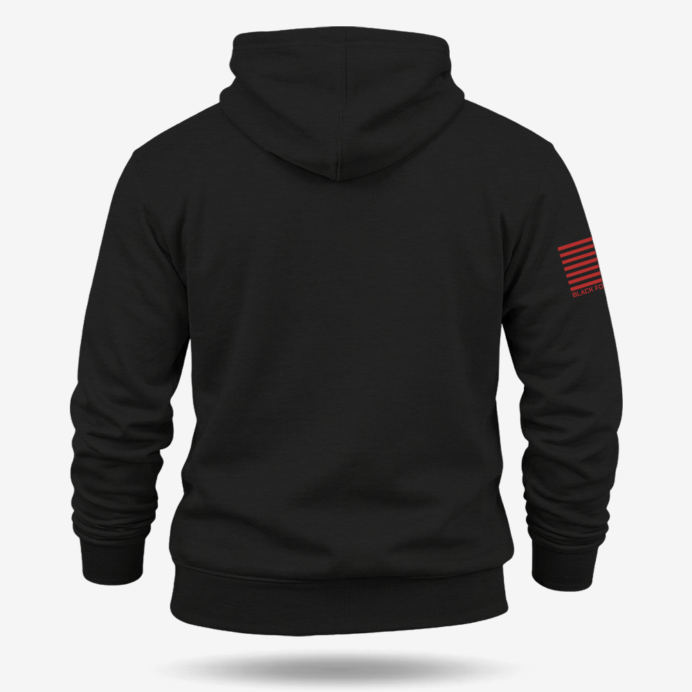 Packin_ Presentation Hoodie Black back mockup