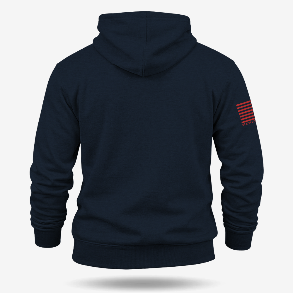 Packin_ Presentation Hoodie Navy back mockup