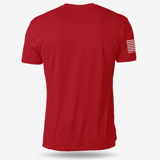 Patriot X Mas T-shirt Red back mockup