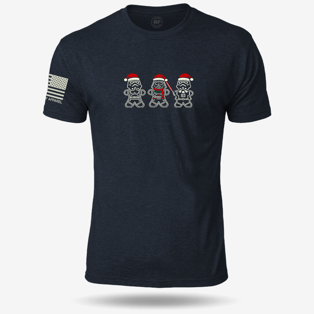 Sithmas Cookies T-shirt Heather Navy front design mockup